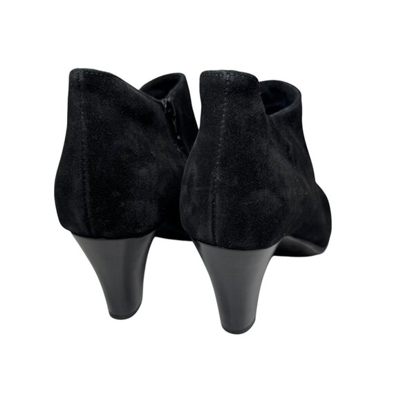 NEW La Canadienne 'Donovan' Waterproof Black Suede Heeled Bootie SIZE 8 $498 - Picture 5 of 6